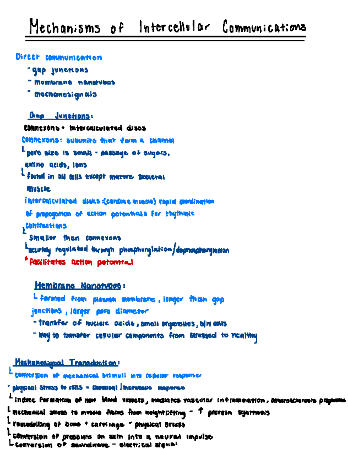 REV Lecture 8: Mechanisms of Intercellular Communication and Gap ...