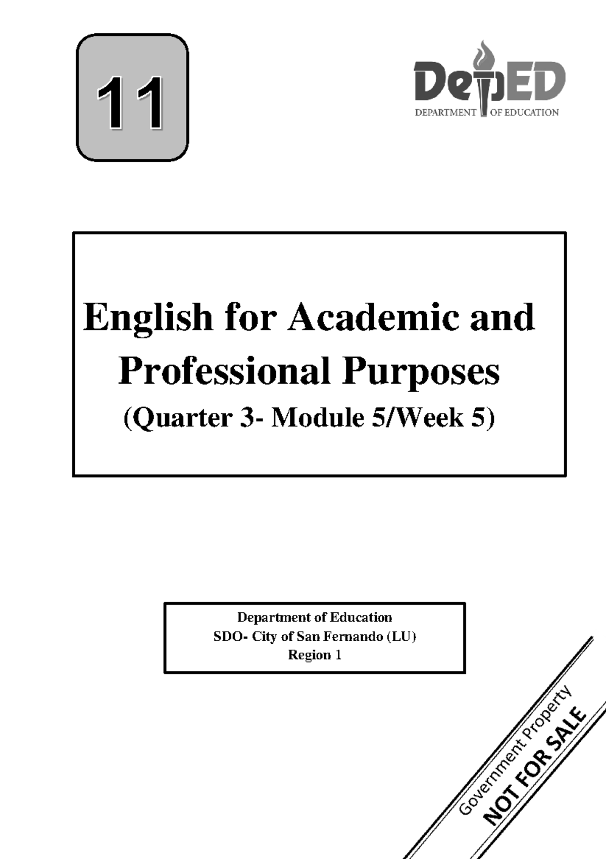 EAPP Q3M5 Week 5 - Understanding Critical Writing & Approaches - Document Preview