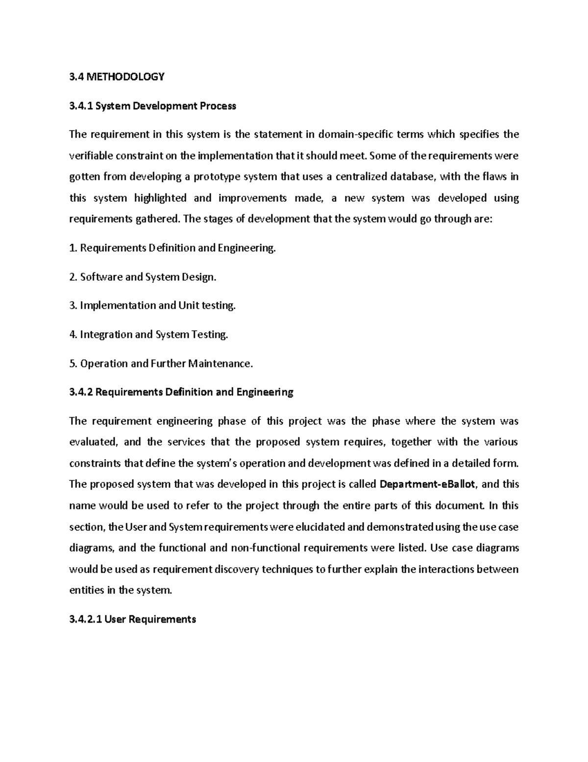Methodology - 3 METHODOLOGY 3.4 System Development Process The ...