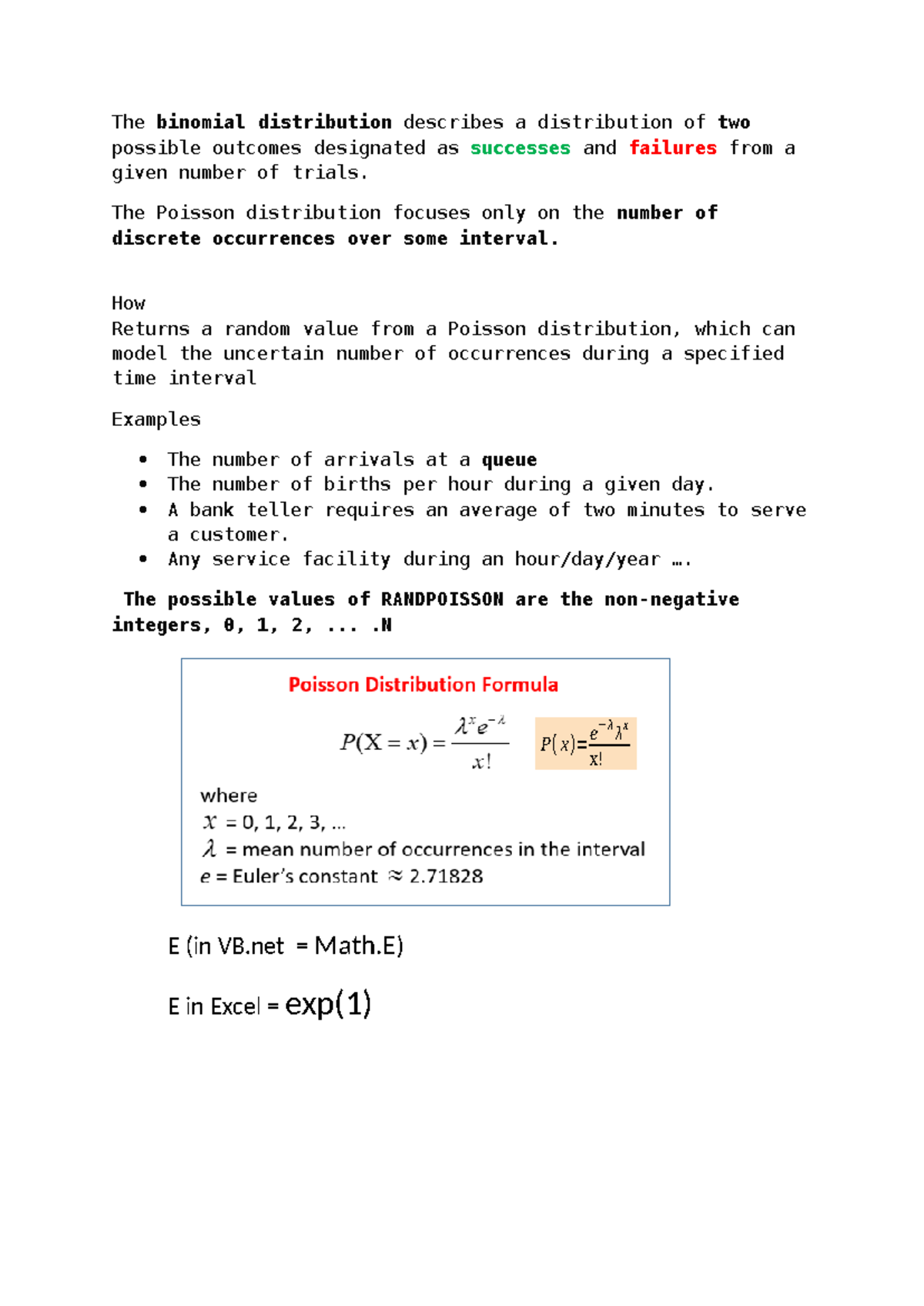 Ch4 Poisson Distribution: Understanding Outcomes & Probabilities - Studocu