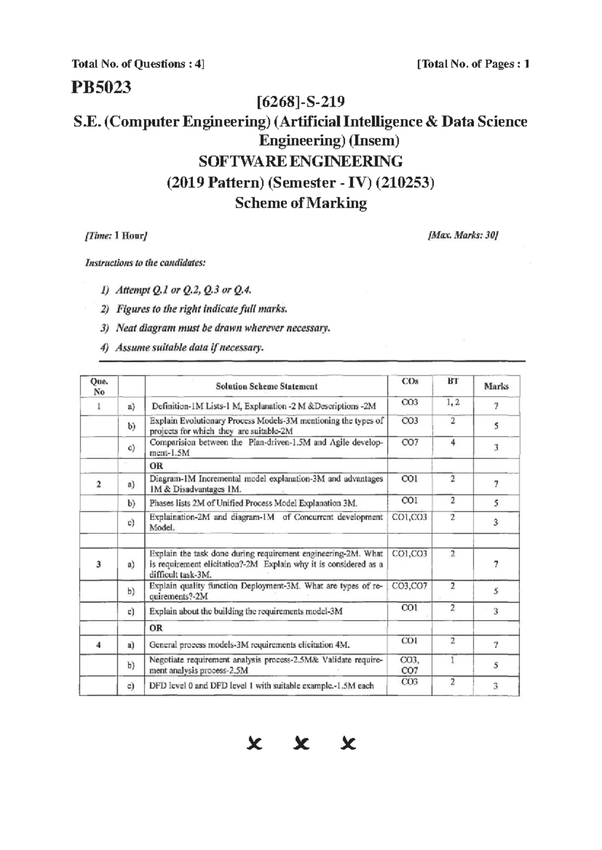 Insem March 2024 Solution - Computer Engineering - Total No. of ...