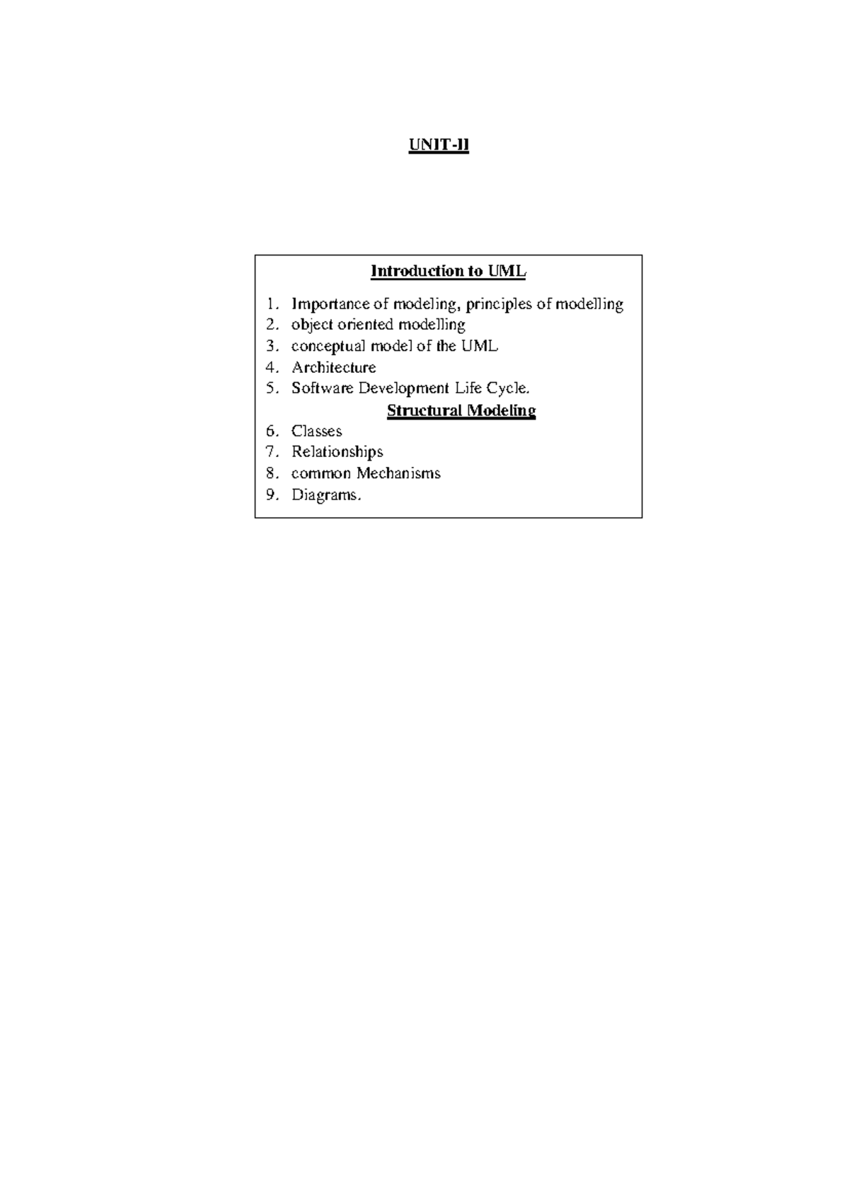 OOAD UNIT-2: Comprehensive Overview of UML Concepts and Modeling - Studocu