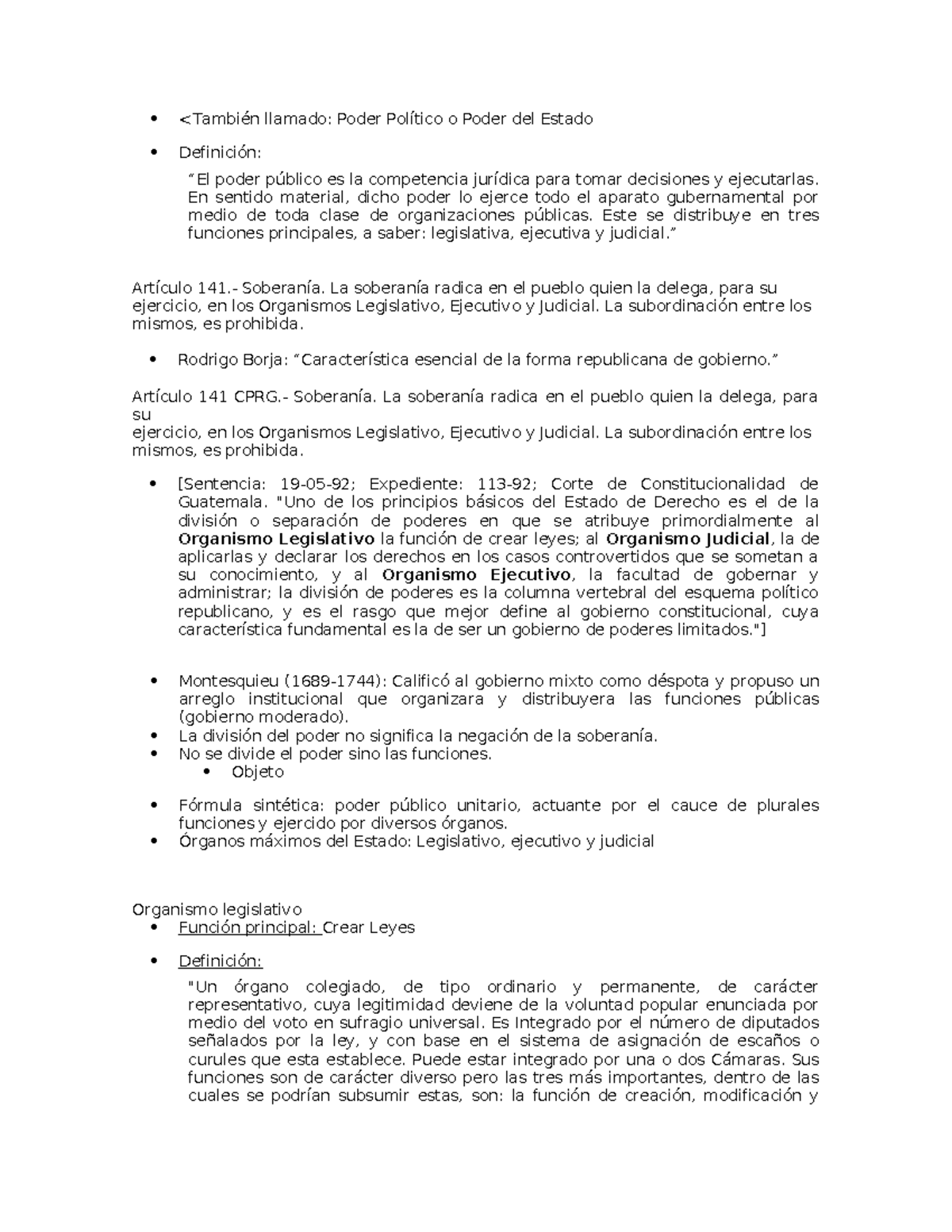 Apuntes sobre Poder Político y Soberanía en Guatemala - C.P.R.G. - Studocu