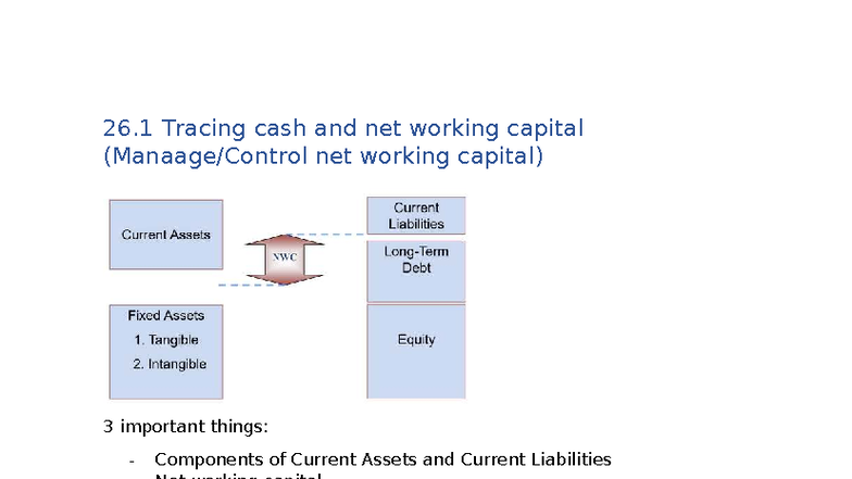 Chapter 26 Notes - TCDN: Cash Management & Working Capital Analysis ...