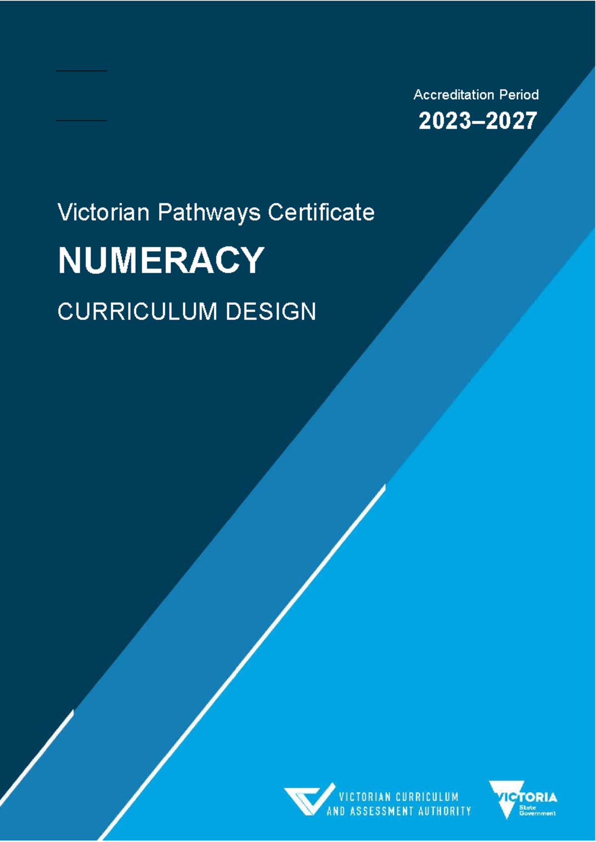 VPC Numeracy Curriculum Design: Accreditation Period Overview - Studocu