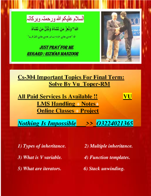 Cs302 Assignment no 2 solution 2024 by Fatima - information technology ...