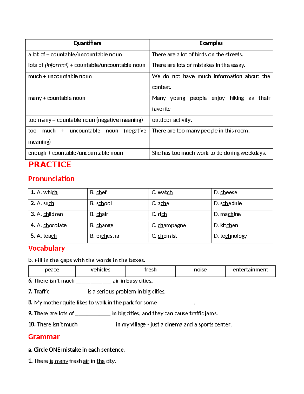 Bồi dưỡng TA Smart World 8 UNIT 2.LIFE IN THE Country - Quantifiers ...