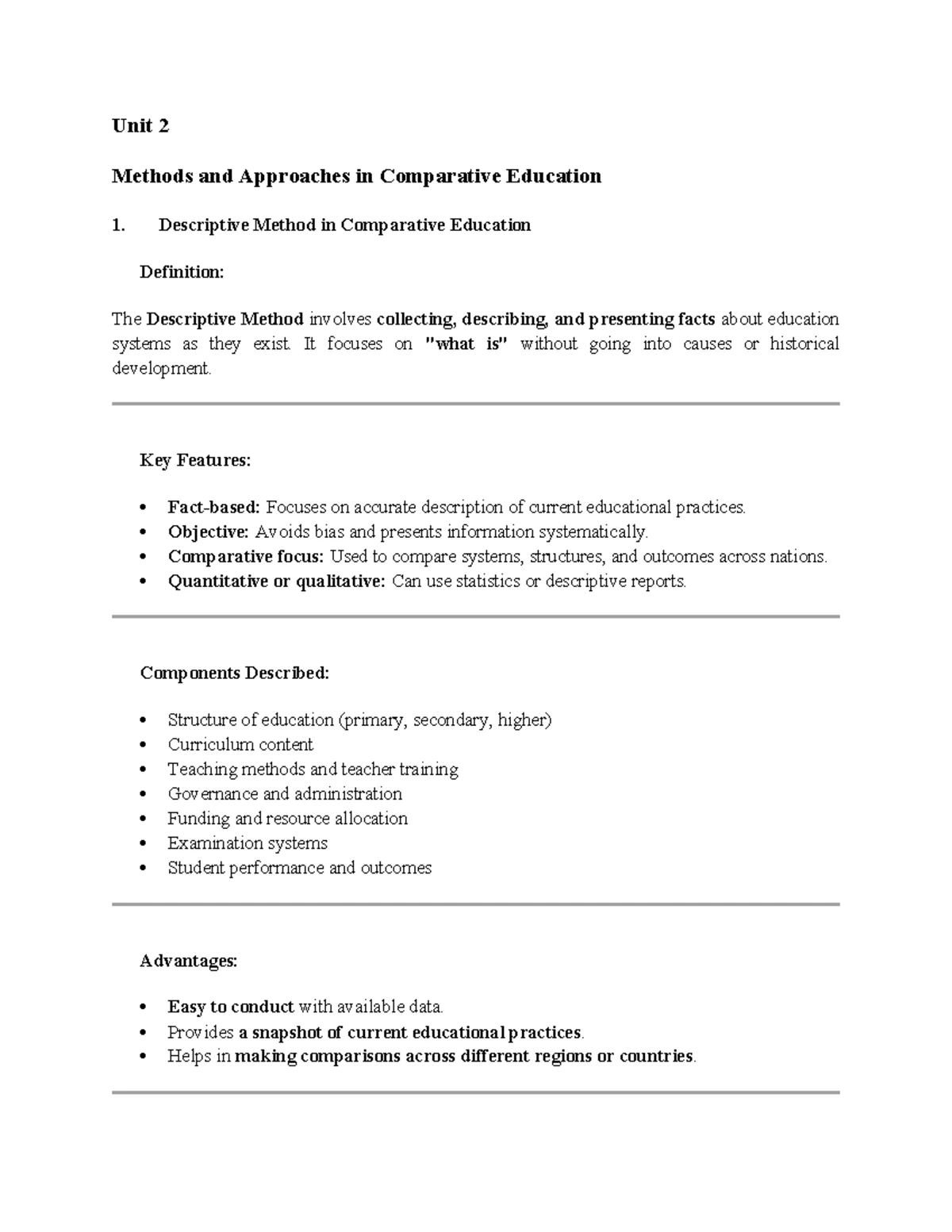 Unit 3 B.Ed: Comparative Analysis of Public, Private, and Distance ...