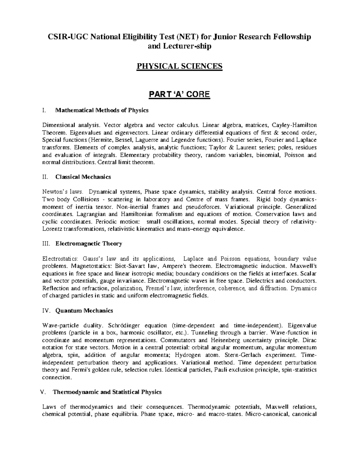 PH 1113115324688: Comprehensive Guide to Physical Sciences Syllabus ...
