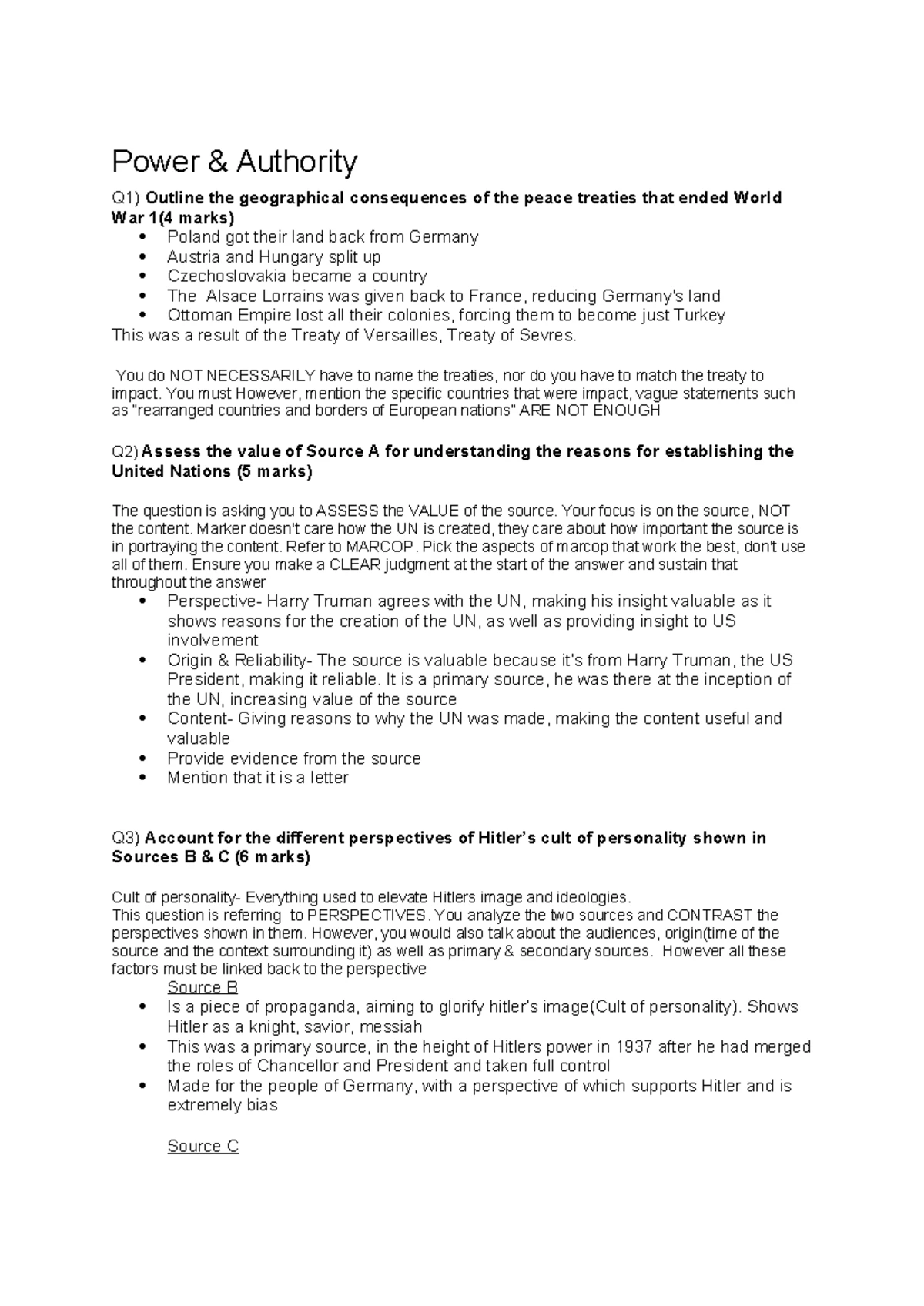 Modern History - Power and authority - Yr 12 - updated - SYLLABUS DOT ...