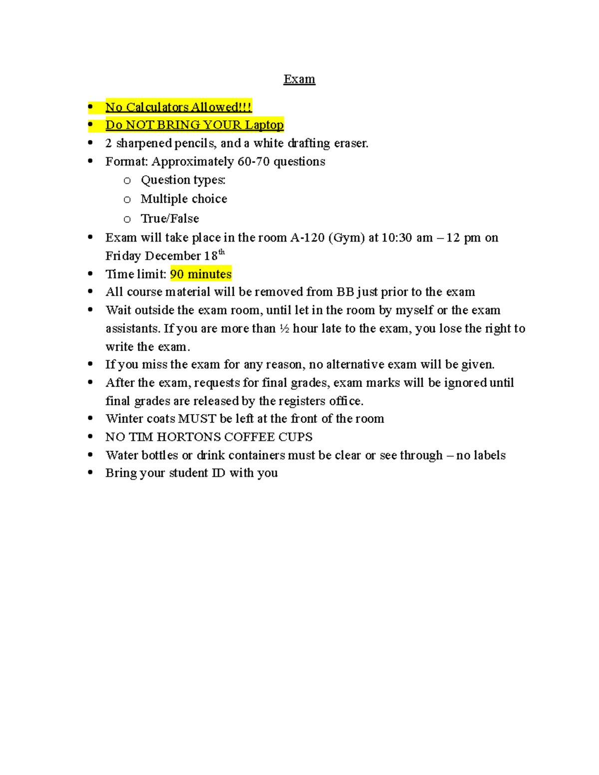 CST8101 Final Exam Prep - Lecture Notes 13 Study Guide - Studocu