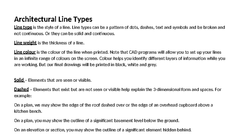Architectural Line Types and Concrete Applications: A Comprehensive ...