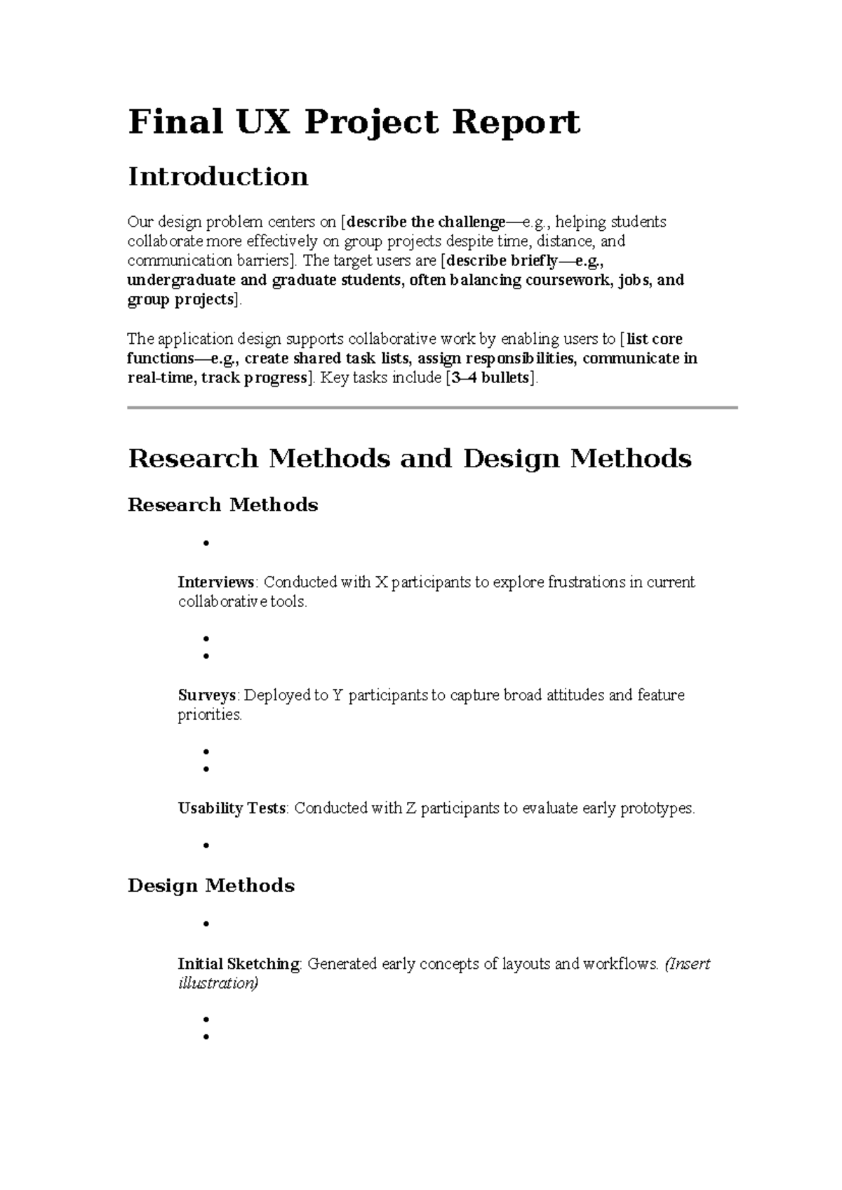 Mooc4 - Final UX Project Report: Enhancing Student Collaboration - Studocu