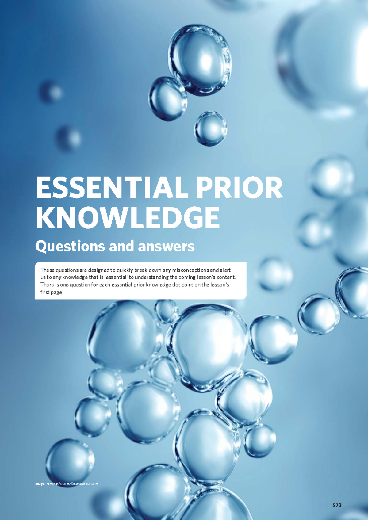 Chemistry 12: Essential Prior Knowledge Q&A Guide - Studocu