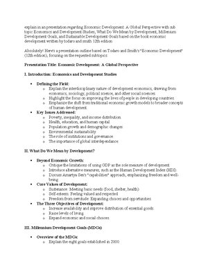 Presentation Google - essay - Economic Development - - Studocu