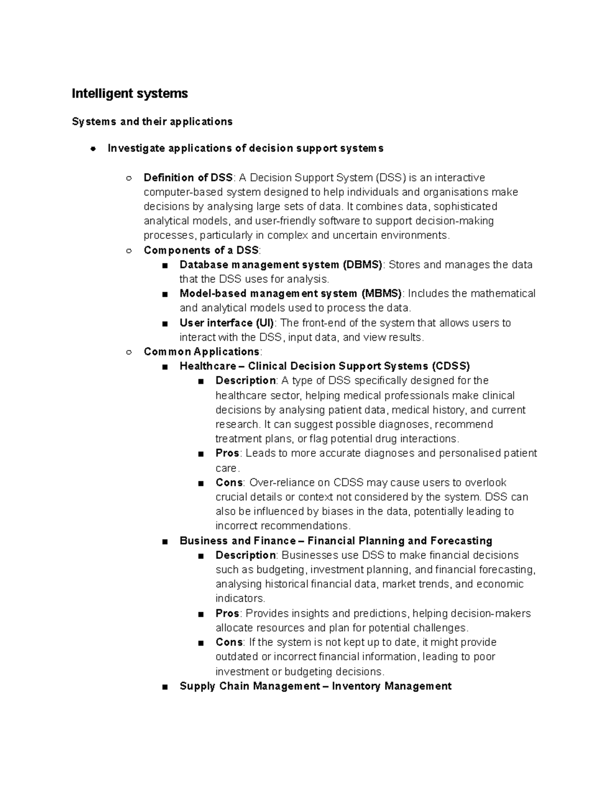 Intelligent Systems and Their Applications: A Comprehensive Overview ...
