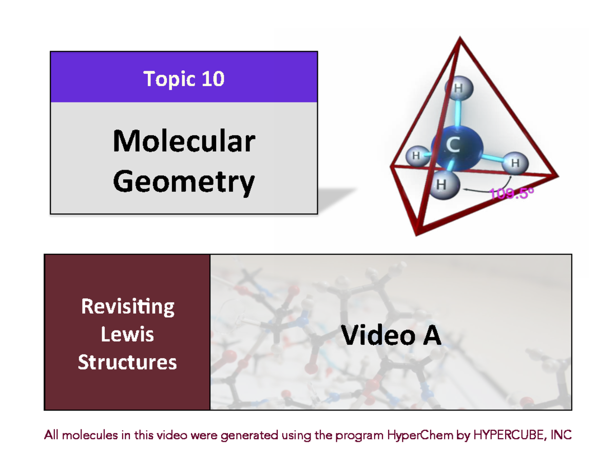 Topic 10 Molecular Geometry: Revising Lewis Structures & Bonding - Studocu