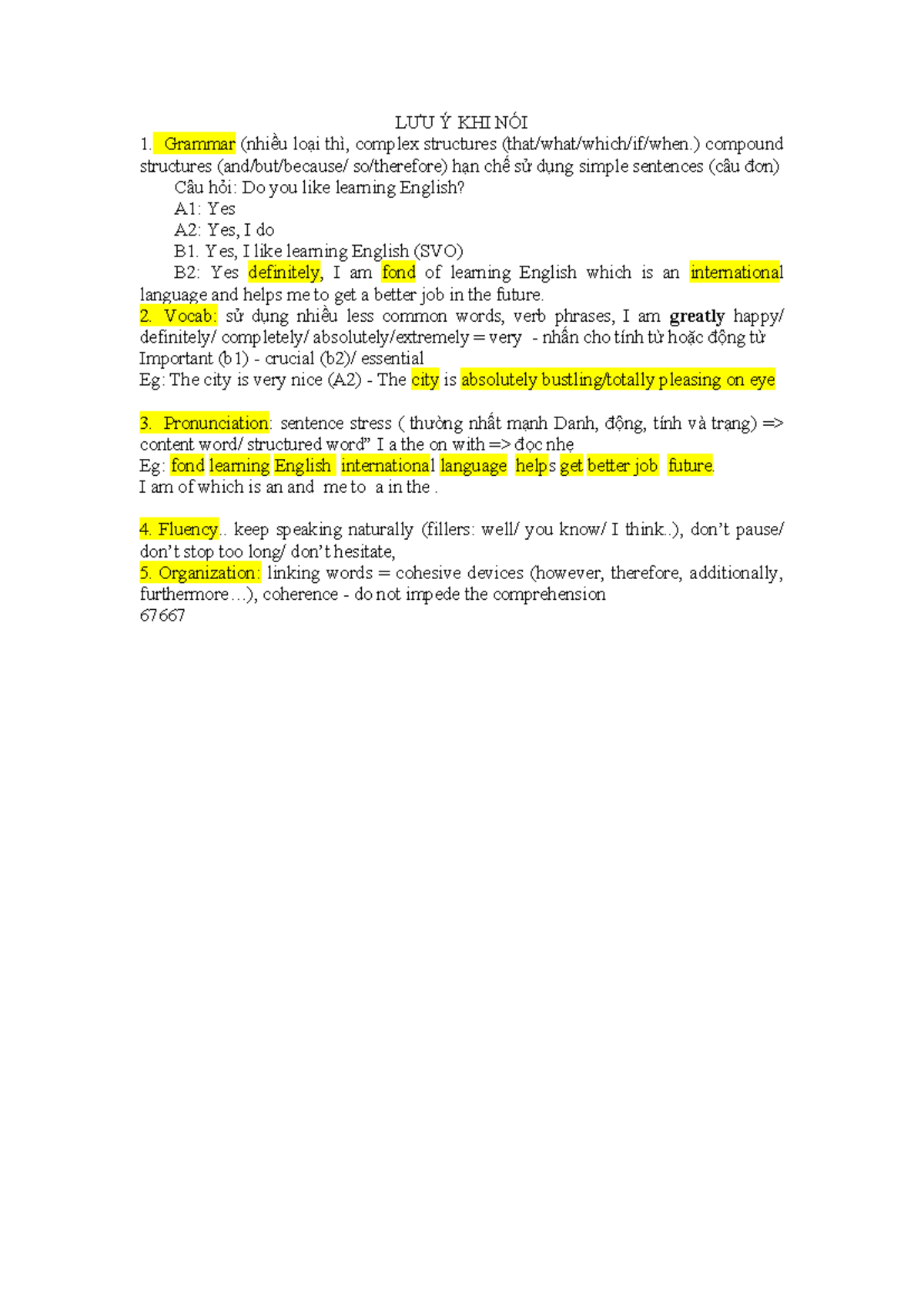 B2 Speaking Lecture Notes: Key Strategies and Topics - Studocu