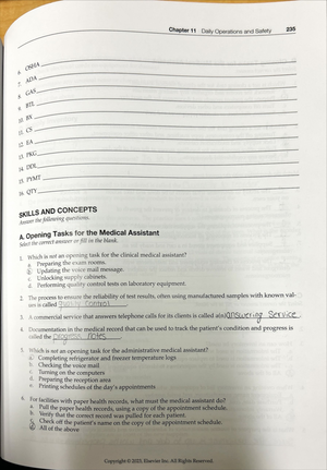 [Solved] What is the initial step you should always take in specimen ...