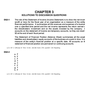 Ch02 - Answers to chapter 2 problem intro to financial accounting ...