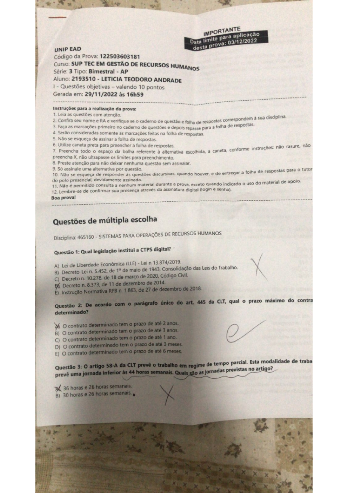 Prova unip 2 - Fundamentos da Administração - Studocu
