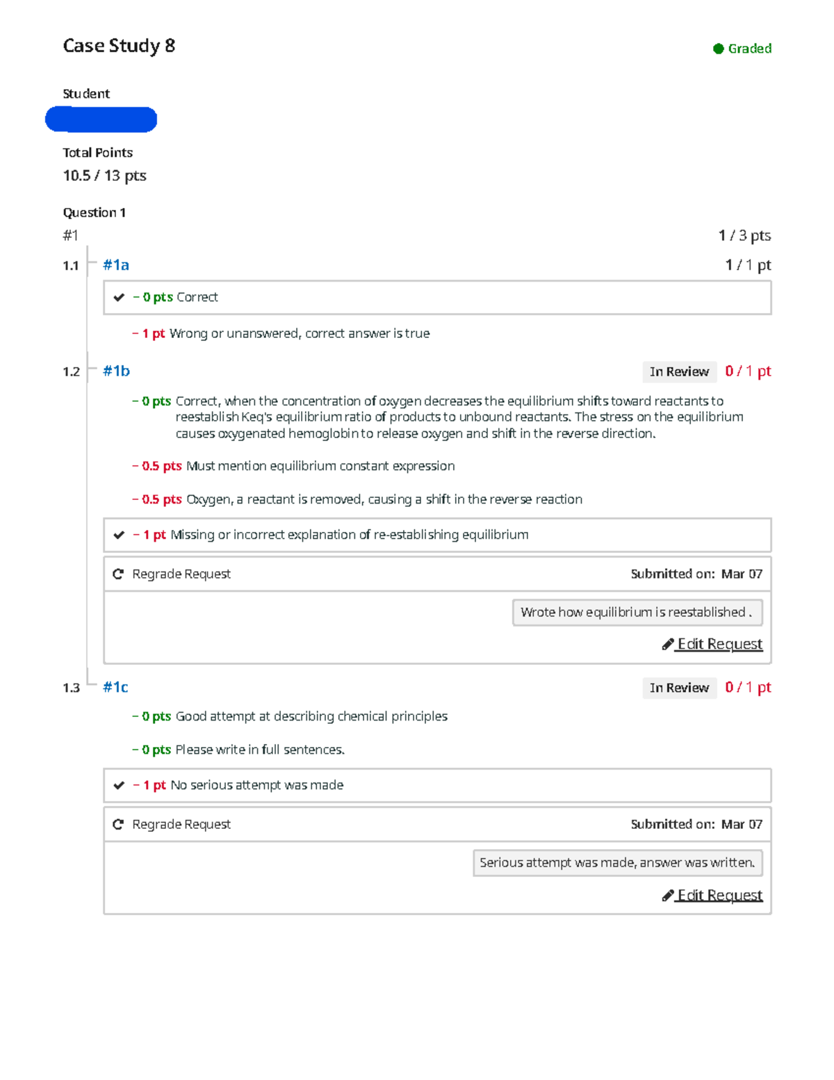 Case Study 8: Graded Analysis of Student Responses and Feedback - Studocu