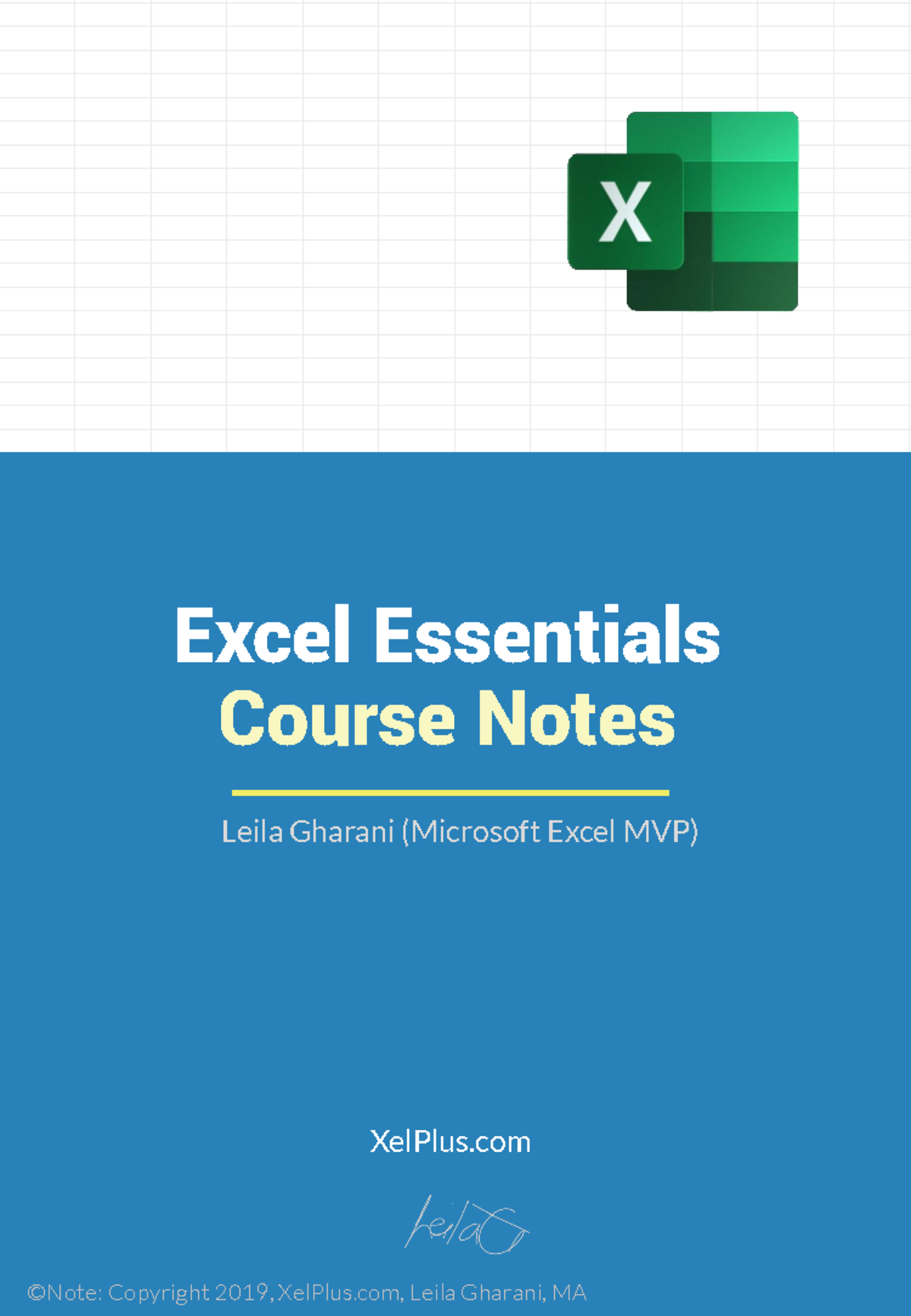 Excel Essentials Course Notes for beginners- for learners - XelPlus ...