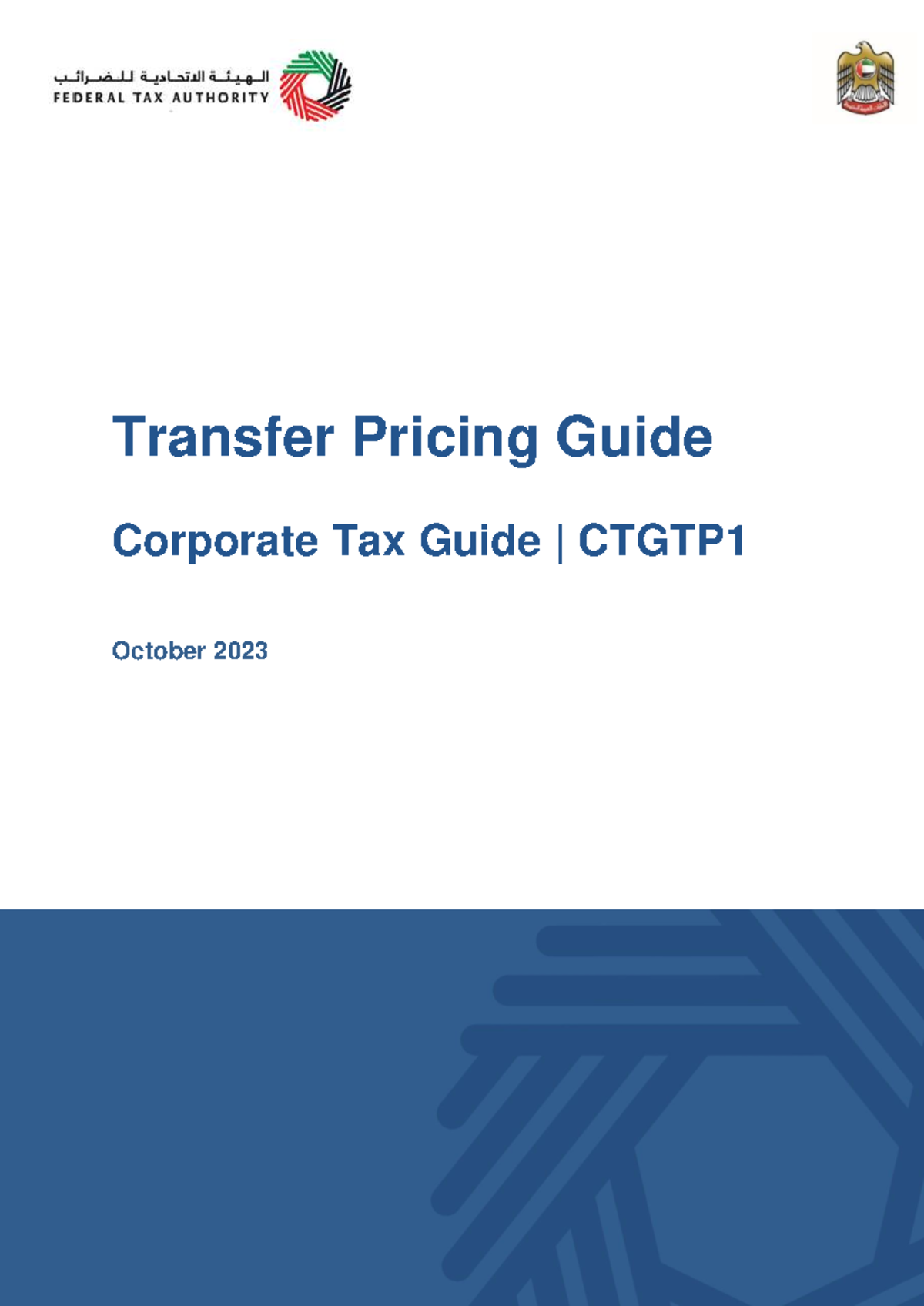 Transfer Pricing Guide: Corporate Tax Insights CTGTP1 October 2023 ...