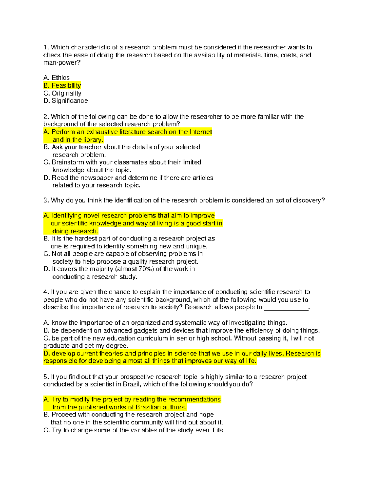 Capstone- Research Problem Review and Analysis Guide - Studocu