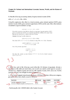 Solution of chapter 16 Problem sets - Chapter 16: National and ...