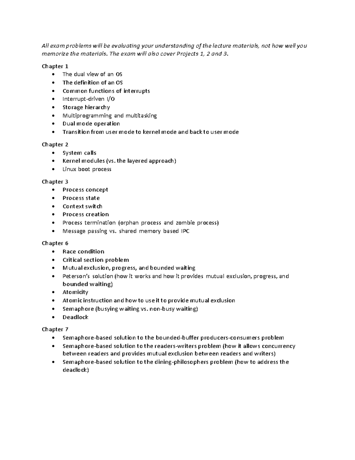 2025 Summer Midterm Study Guide for OS (Operating Systems) - Studocu