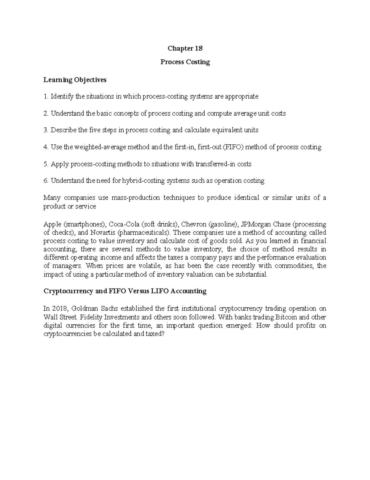 Chapter 18: Process Costing Concepts and Applications (Kode Dosen-2 ...