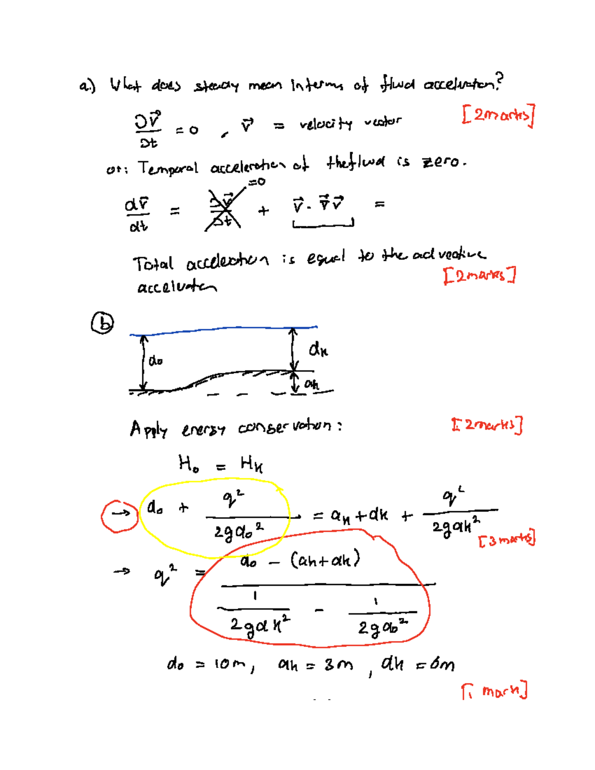 Chapter 5 Assignments: Handwritten Solutions on Fluid Acceleration ...