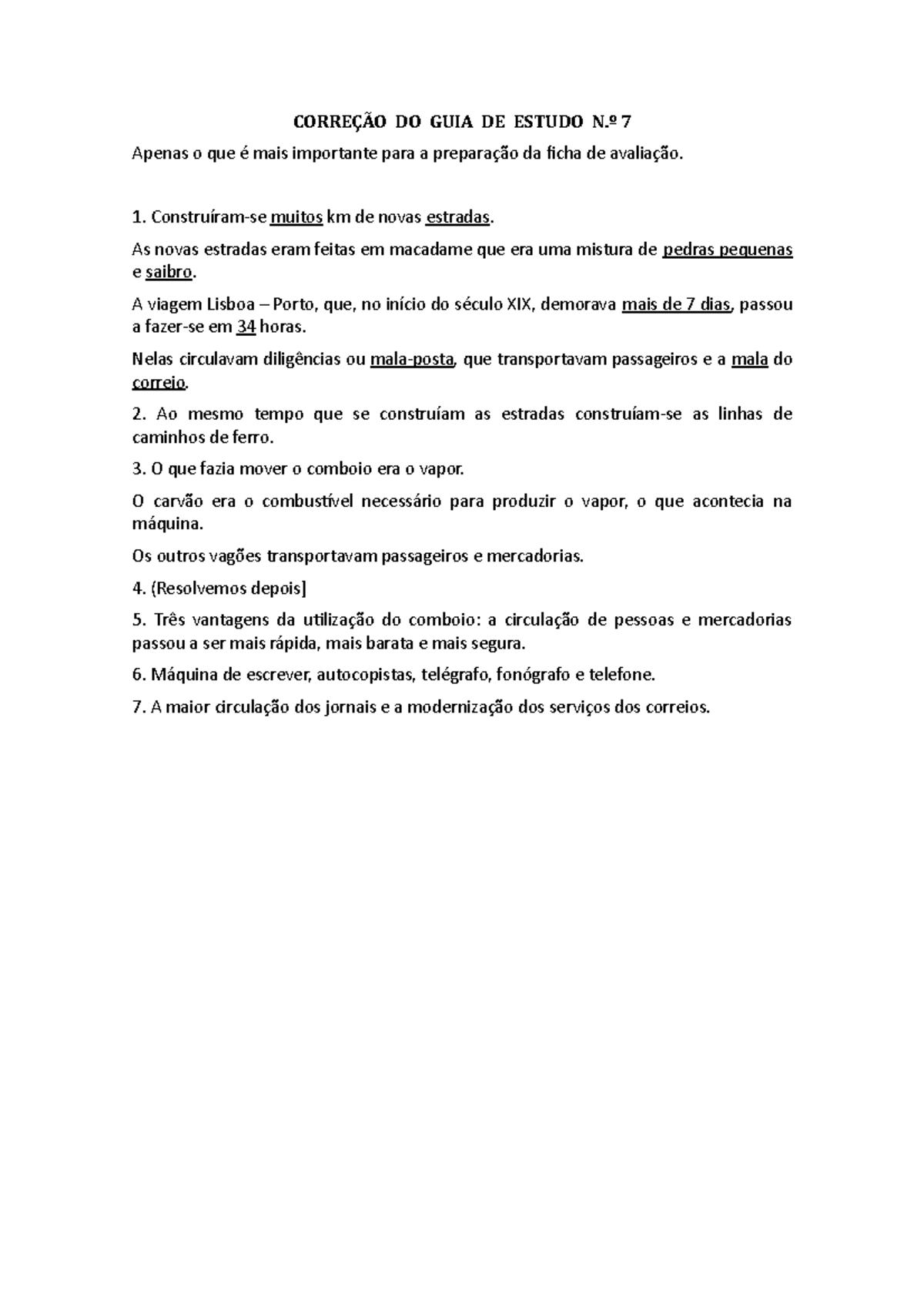 HGP-6-Guia7-Correcao - CORREÇÃO DO GUIA DE ESTUDO N.º 7 Apenas o que é ...