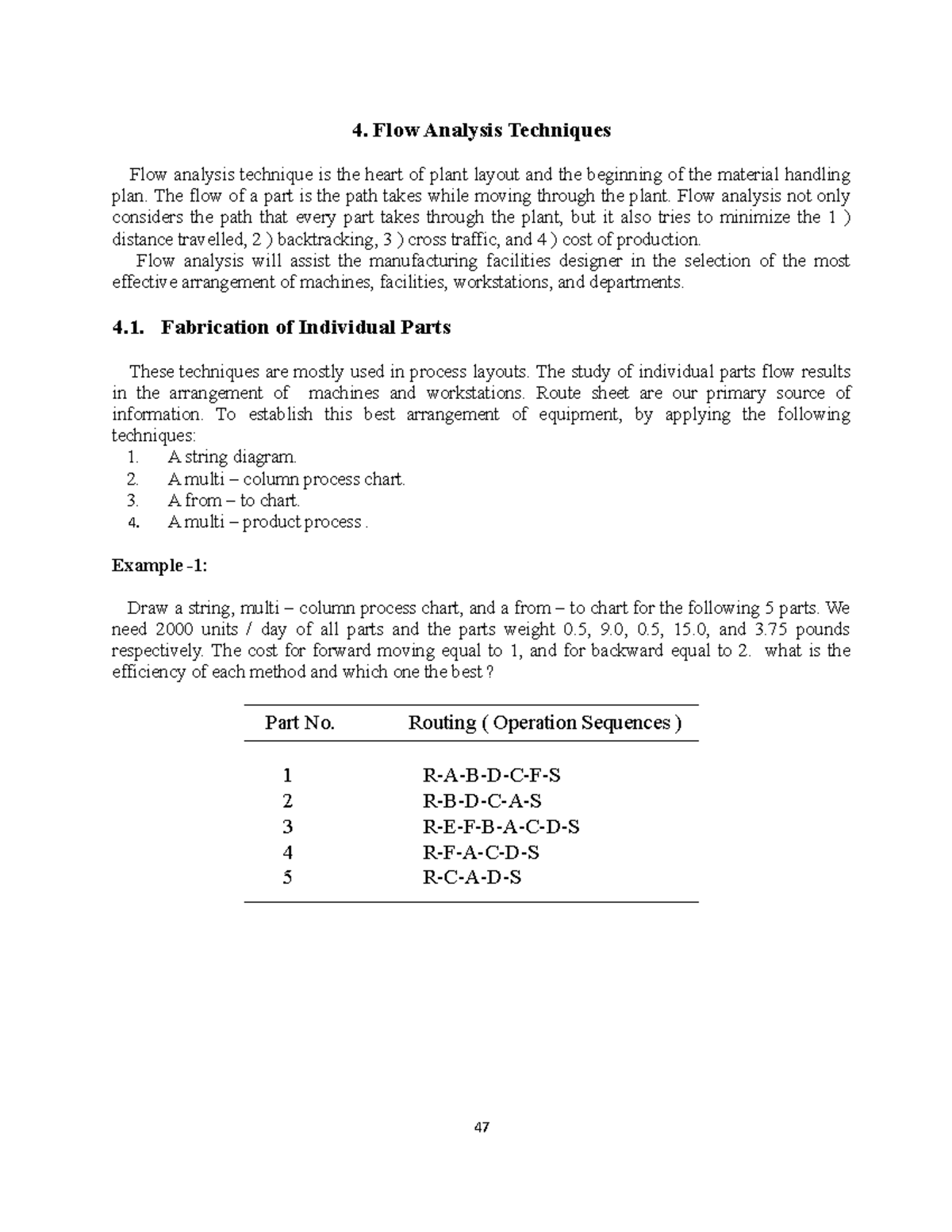 361205089 Ch 4: Techniques for Effective Flow Analysis in Plant Layout ...