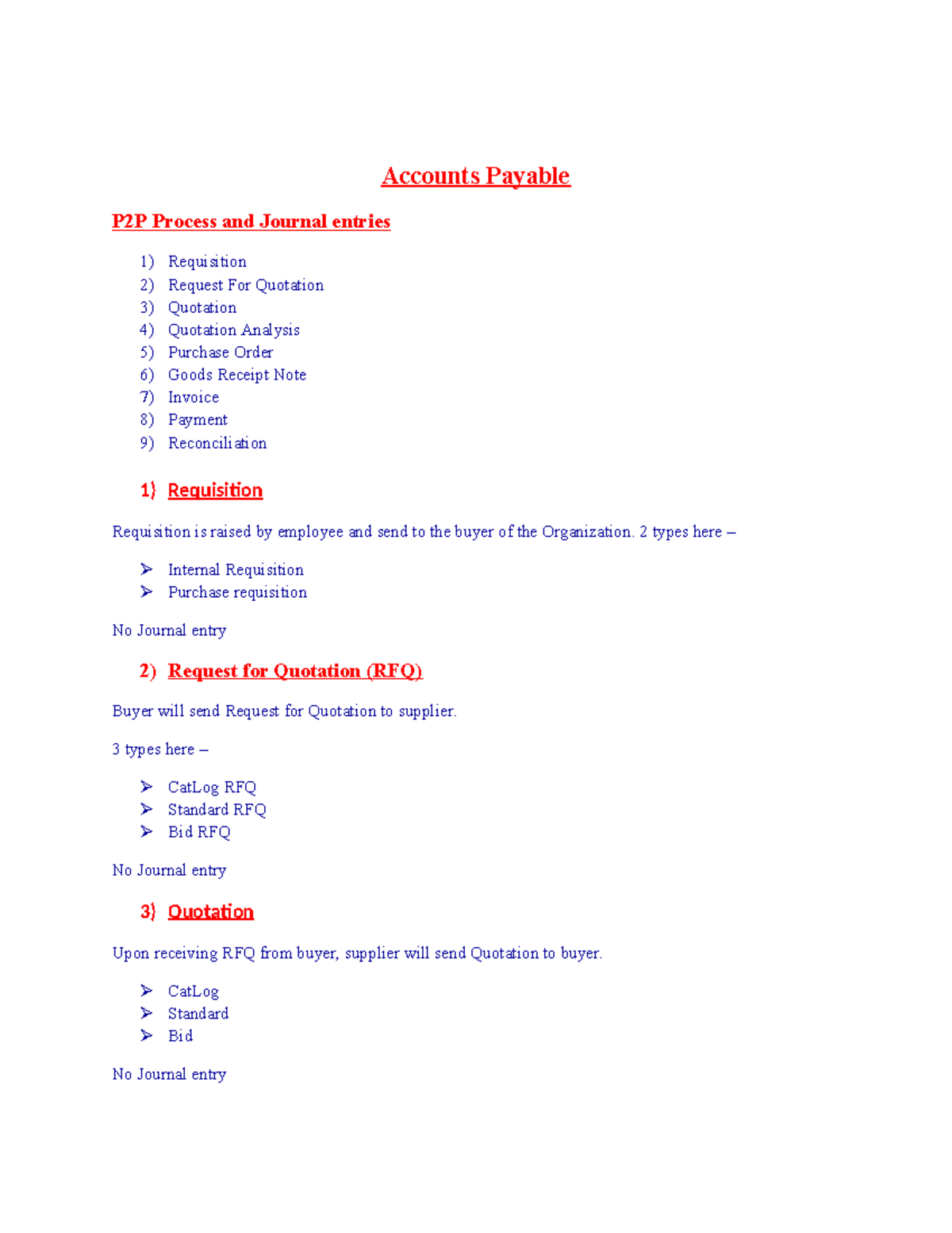 Fusion AP Session Short Notes 1: Accounts Payable P2P Process Overview ...
