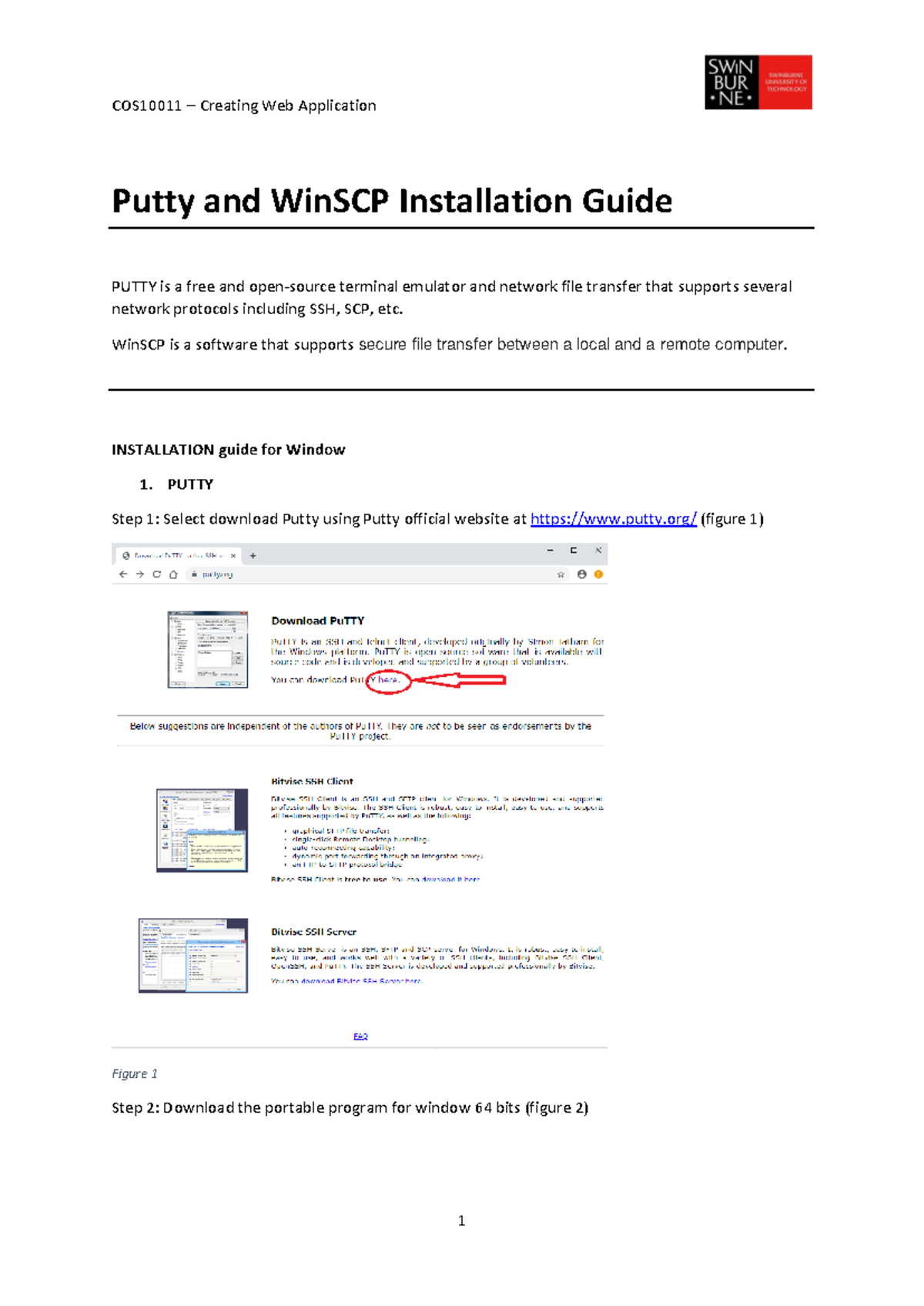 PUTTY & WinSCP Installation Guide for Windows Users - Studocu
