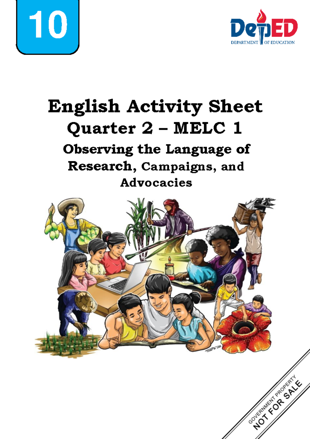 LAS-English-G10-MELC 1-4: Analyzing Language for Research & Advocacy ...