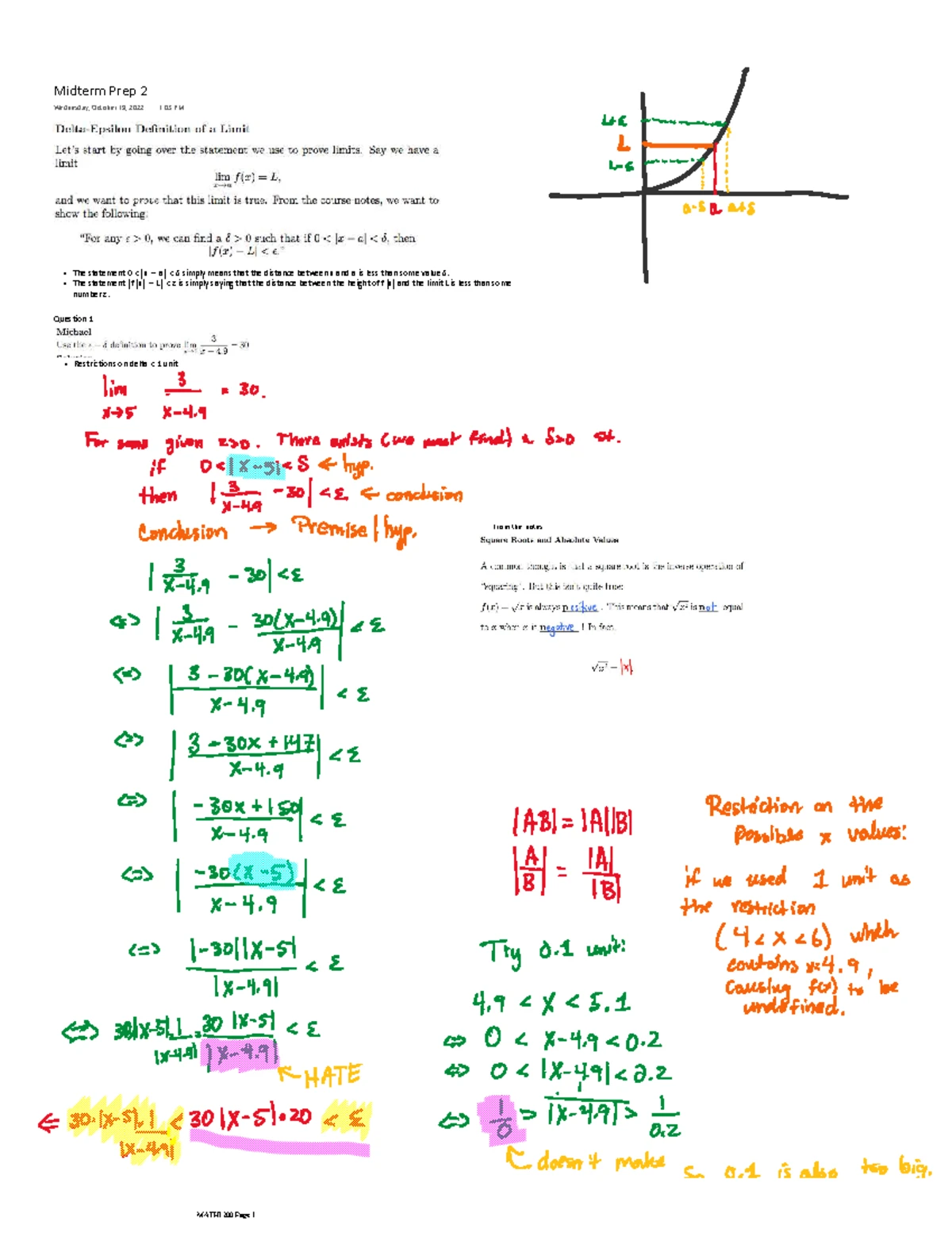 calculus notes - MATH 1200 - Integrals of arctrig S du Sin (u) 2 S du 1 ...