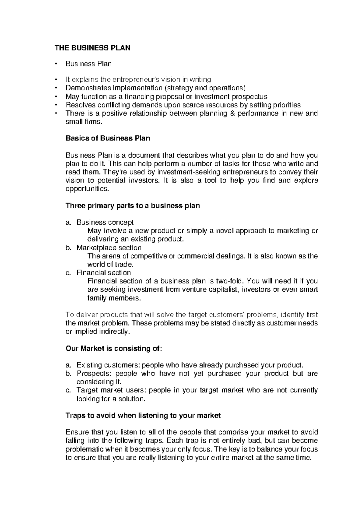 Business Implementation Lesson 1 - Business Plan Implementation 1 ...