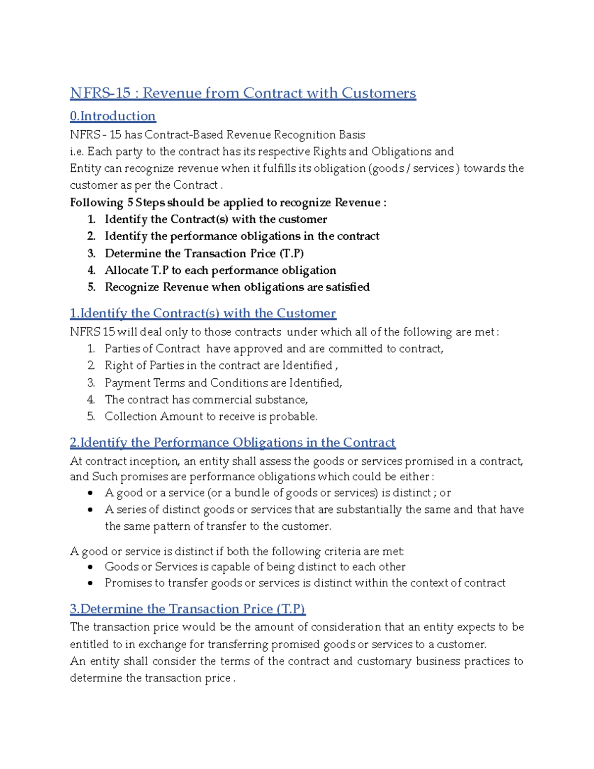 NFRS 15 Revenue Recognition: Key Steps and Guidelines for Contracts ...