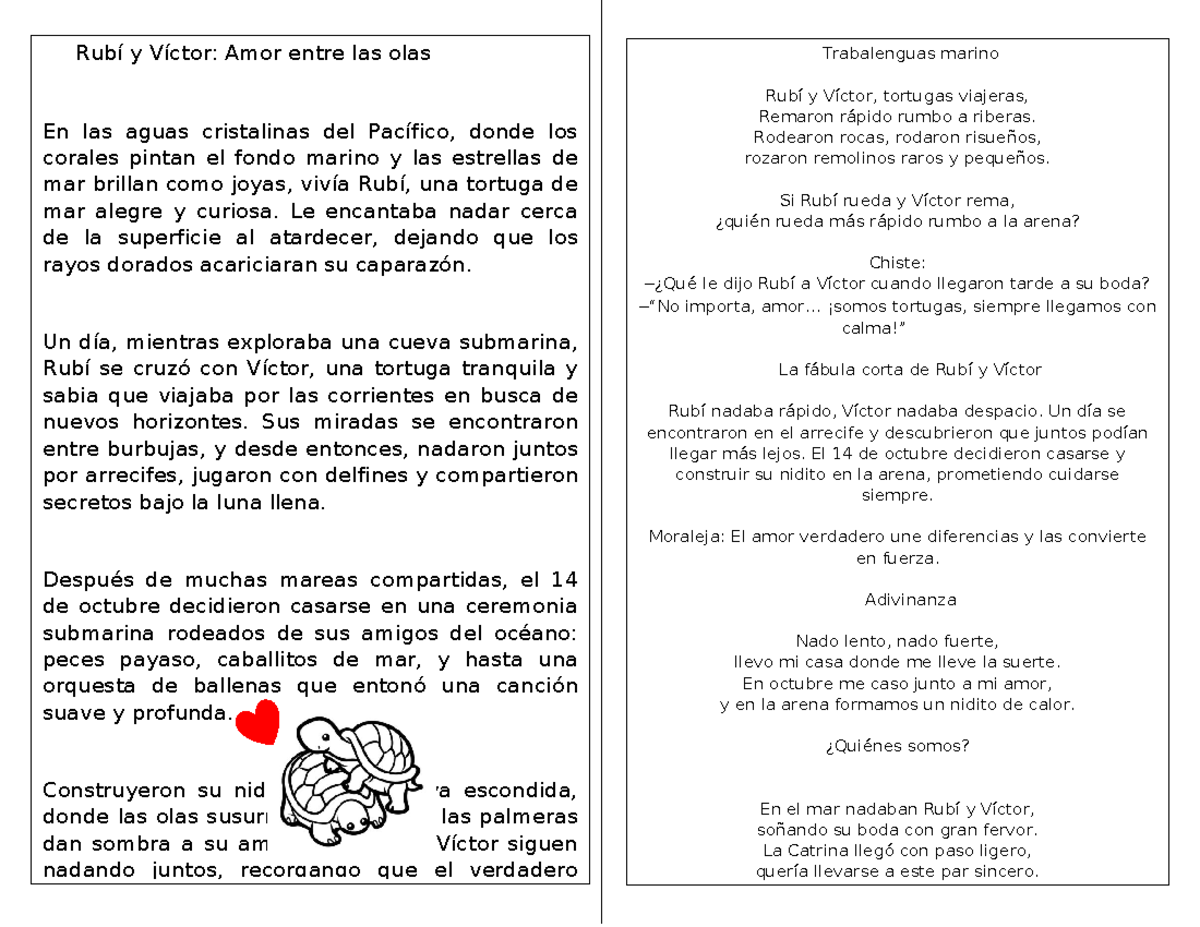 Rubí y Víctor: Amor y Aventura en el Océano - Libro Colorear RUBI VIC ...