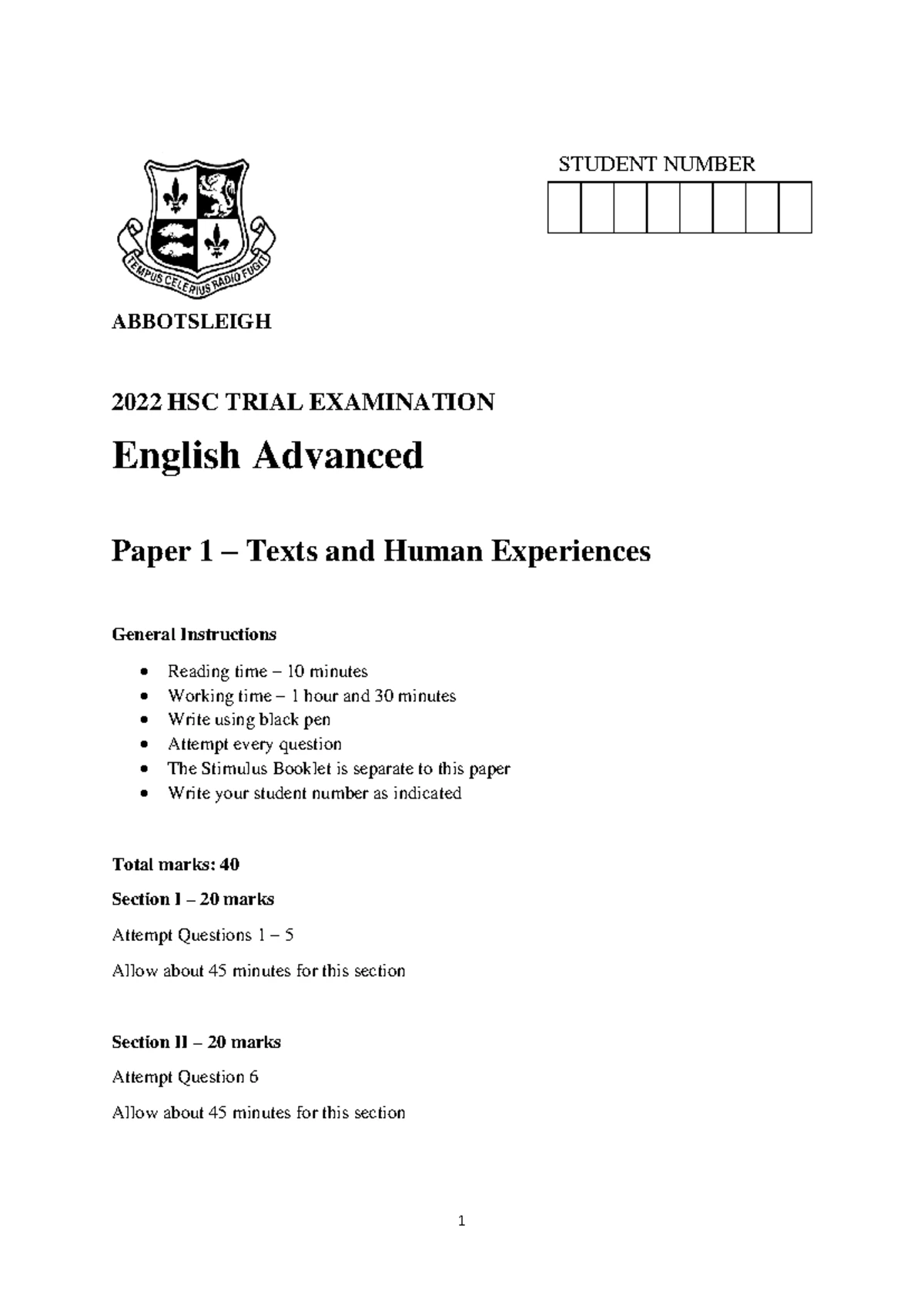 2021 HSC Legal Studies Trial Exam: Human Rights & Crime Sections - Studocu