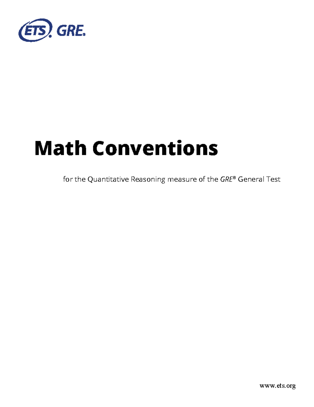 Gre-math-conventions - Graduate Record Examination - DU - Studocu