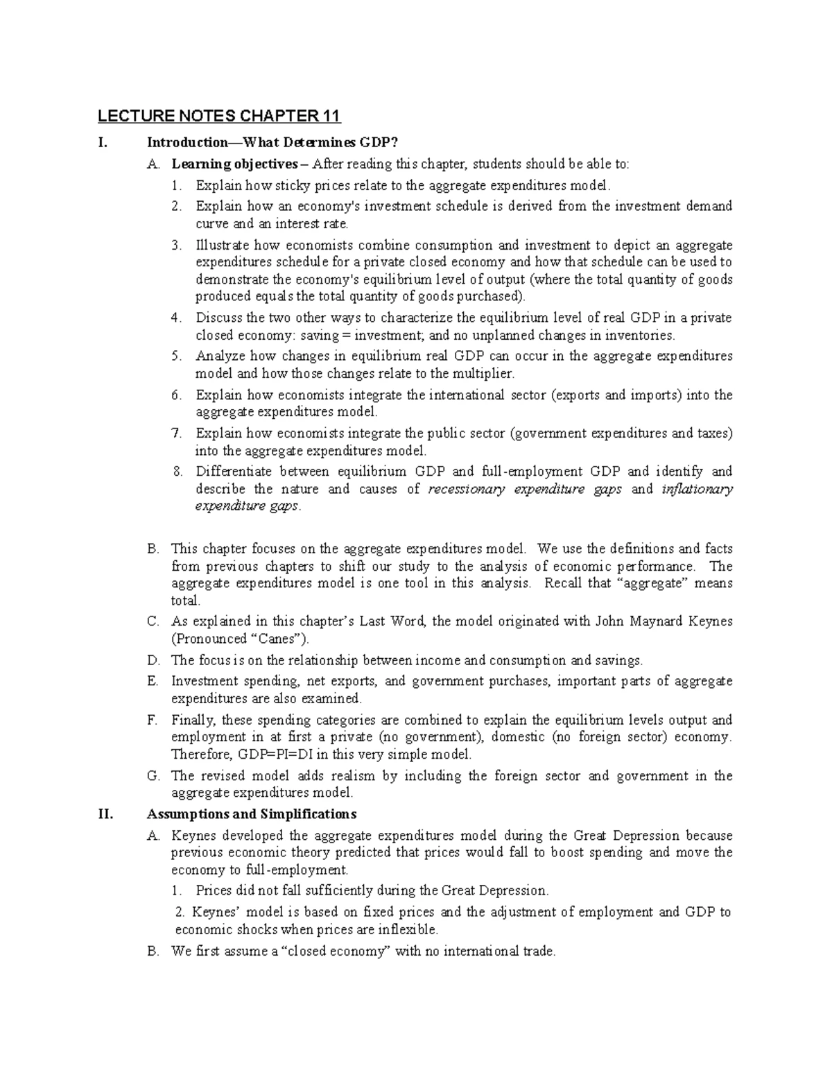 Lecture 6 Annotated Notes on GDP: Real vs Nominal Analysis - Studocu