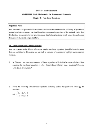 1009-sample test 1 - MATH 1009 Basic Mathematics for Business and ...