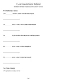 O Level Computer Science Worksheet: Chapter 3 - Hardware Devices ...