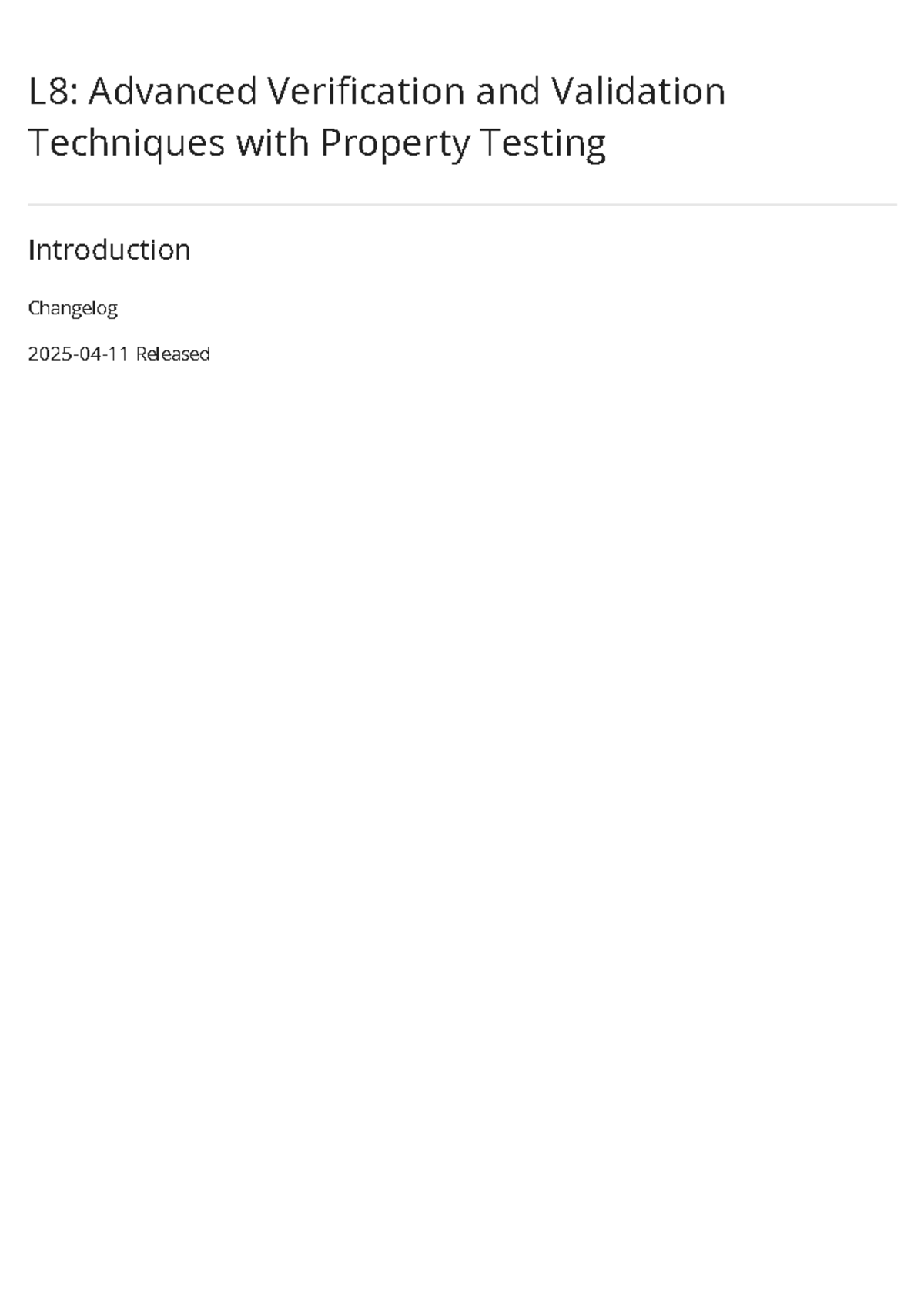 L8: Advanced Verification & Validation Techniques in Property Testing ...