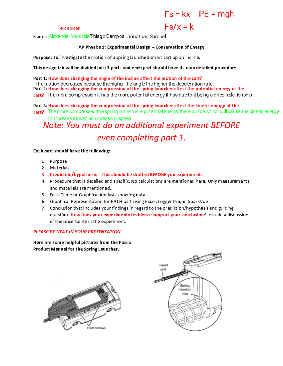 Kami Export - AP Physics 1 - Conservtion of Energy Design Lab-1 - Names