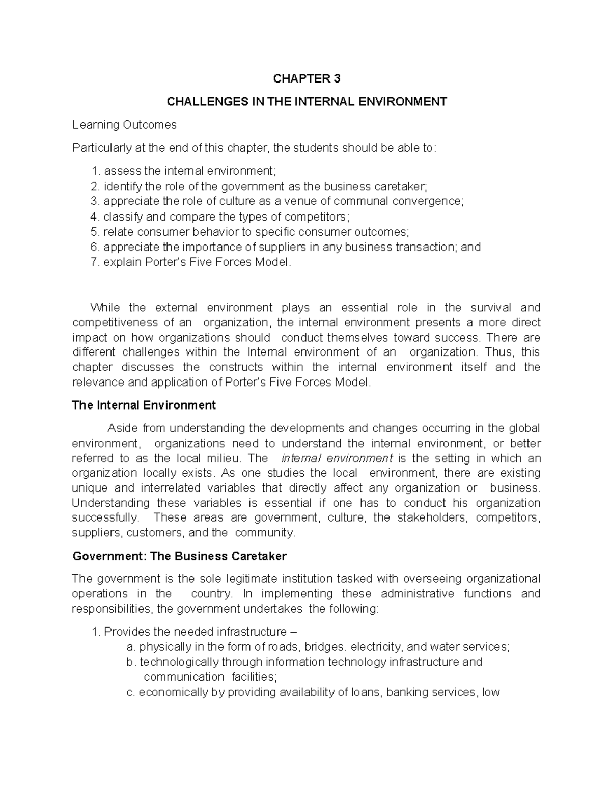 529107848 Strategic Management: Internal Challenges & Porter’s Model ...